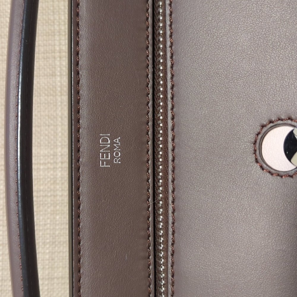 Fendi Dotcom Leather Shoulder Bag with Silver Hardware - Picture 2 of 16